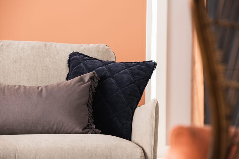 Trend Lyx 6-seters Vendbar L-formet Hjørnesofa i Stoff - Beige - Møbler - Sofaer - Hjørnesofaer