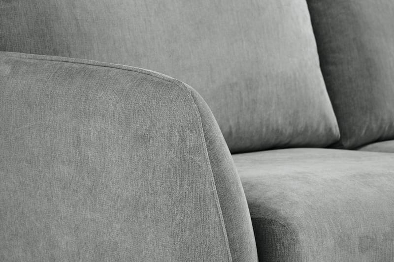 Trend Lyx 6-seters Vendbar L-formet Hjørnesofa i Stoff - Grå - Møbler - Sofaer - Hjørnesofaer