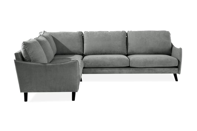 Trend Lyx 6-seters Vendbar L-formet Hjørnesofa i Stoff - Grå - Møbler - Sofaer - Hjørnesofaer