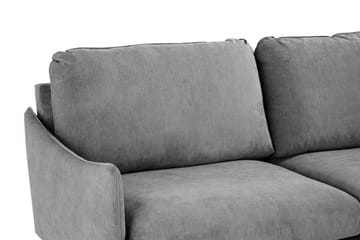 Trend Lyx 6-seters Vendbar L-formet Hjørnesofa i Stoff - Grå - Møbler - Sofaer - Hjørnesofaer