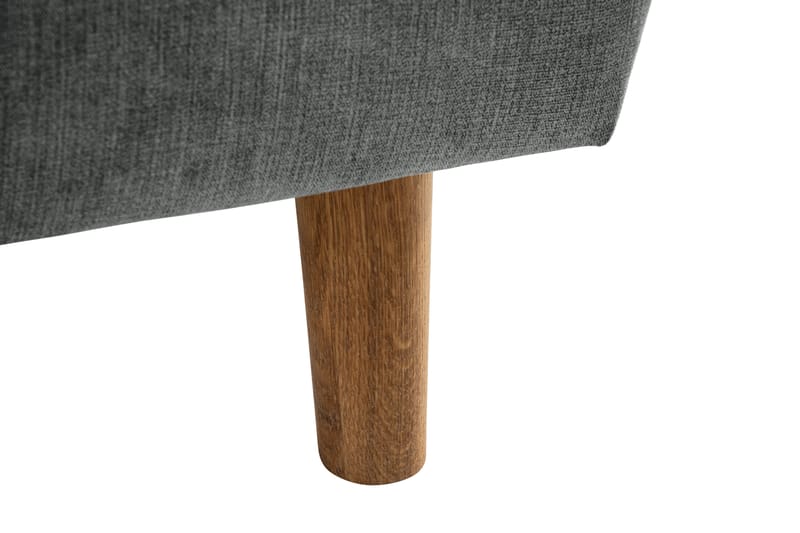 Trend Lyx 6-seters Vendbar L-formet Hjørnesofa i Stoff - Grå - Møbler - Sofaer - Hjørnesofaer