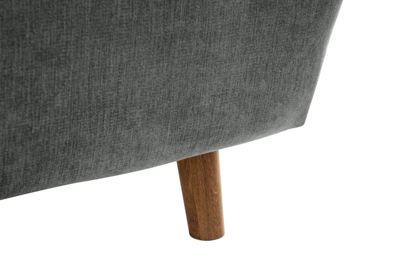 Trend Lyx 6-seters Vendbar L-formet Hjørnesofa i Stoff - Grå - Møbler - Sofaer - Hjørnesofaer