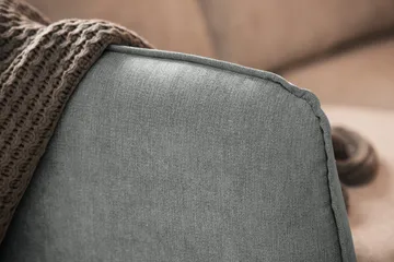 Trend Lyx 6-seters Vendbar L-formet Hjørnesofa i Stoff - Grå - Møbler - Sofaer - Hjørnesofaer