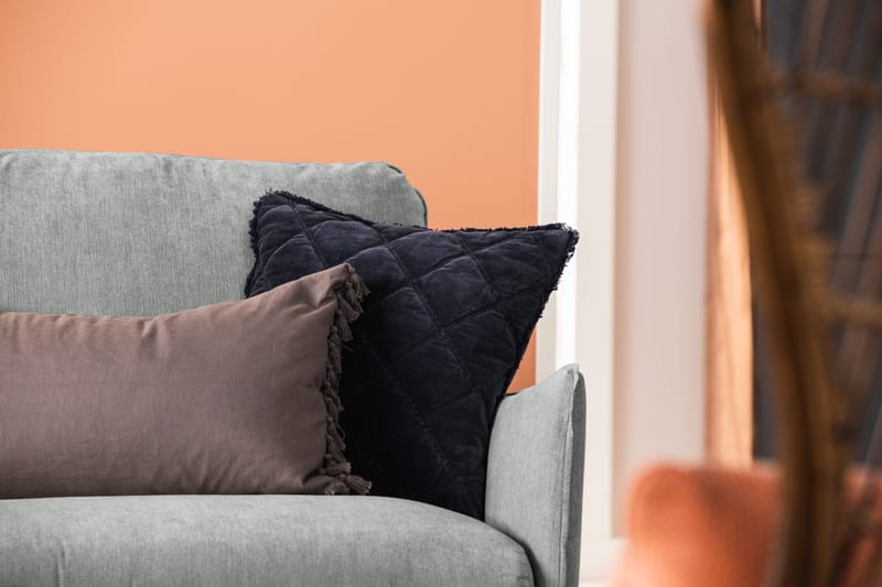 Trend Lyx 6-seters Vendbar L-formet Hjørnesofa i Stoff - Grå - Møbler - Sofaer - Hjørnesofaer