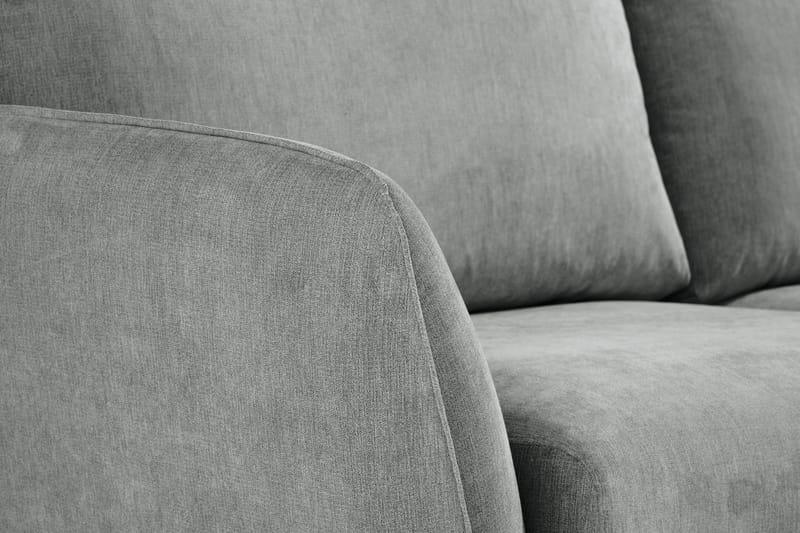 Trend Lyx 6-seters Vendbar L-formet Hjørnesofa i Stoff - Grå - Møbler - Sofaer - Hjørnesofaer