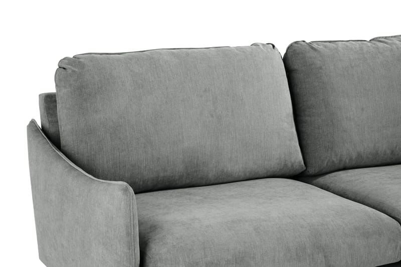 Trend Lyx 6-seters Vendbar L-formet Hjørnesofa i Stoff - Grå - Møbler - Sofaer - Hjørnesofaer