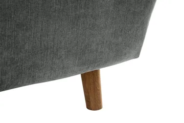 Trend Lyx 6-seters Vendbar L-formet Hjørnesofa i Stoff - Grå - Møbler - Sofaer - Hjørnesofaer