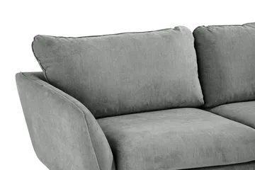 Trend Lyx 6-seters Vendbar L-formet Hjørnesofa i Stoff - Grå - Møbler - Sofaer - Hjørnesofaer