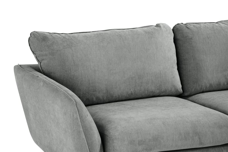 Trend Lyx 6-seters Vendbar L-formet Hjørnesofa i Stoff - Grå - Møbler - Sofaer - Hjørnesofaer