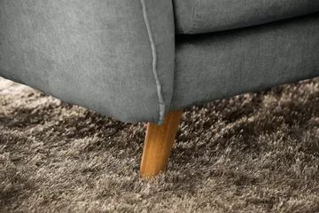 Trend Lyx 6-seters Vendbar L-formet Hjørnesofa i Stoff - Grå - Møbler - Sofaer - Hjørnesofaer