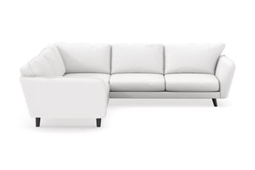 Trend Lyx 6-seters Vendbar L-formet Hjørnesofa i Stoff - Hvit - Møbler - Sofaer - Hjørnesofaer