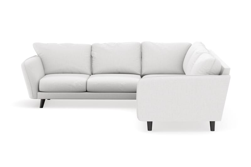 Trend Lyx 6-seters Vendbar L-formet Hjørnesofa i Stoff - Hvit - Møbler - Sofaer - Hjørnesofaer