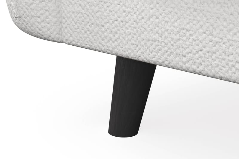 Trend Lyx 6-seters Vendbar L-formet Hjørnesofa i Stoff - Hvit - Møbler - Sofaer - Hjørnesofaer