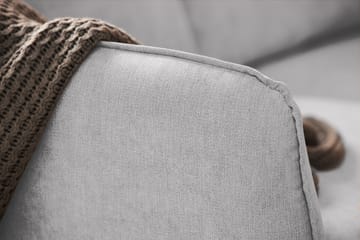 Trend Lyx 6-seters Vendbar L-formet Hjørnesofa i Stoff - Lys grå - Møbler - Sofaer - Hjørnesofaer
