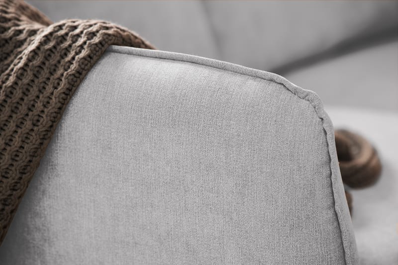 Trend Lyx 6-seters Vendbar L-formet Hjørnesofa i Stoff - Lys grå - Møbler - Sofaer - Hjørnesofaer