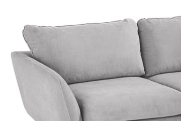 Trend Lyx 6-seters Vendbar L-formet Hjørnesofa i Stoff - Lys grå - Møbler - Sofaer - Hjørnesofaer