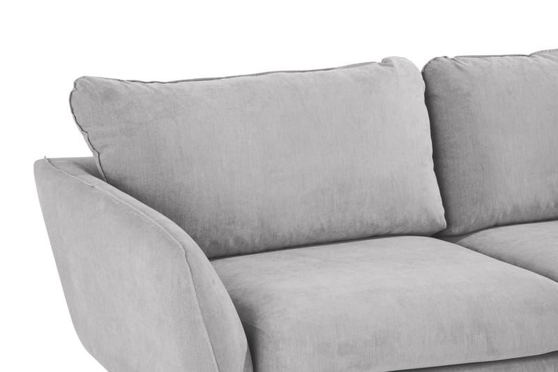 Trend Lyx 6-seters Vendbar L-formet Hjørnesofa i Stoff - Lys grå - Møbler - Sofaer - Hjørnesofaer