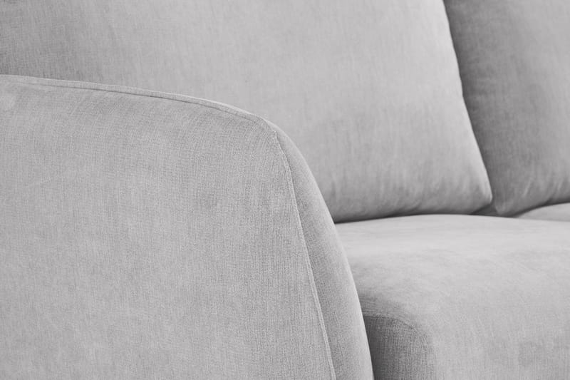 Trend Lyx 6-seters Vendbar L-formet Hjørnesofa i Stoff - Lys grå - Møbler - Sofaer - Hjørnesofaer