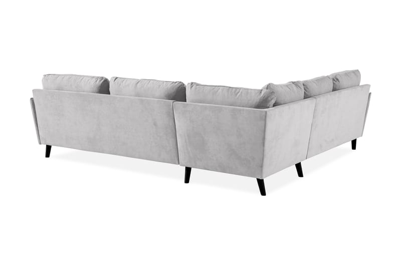 Trend Lyx 6-seters Vendbar L-formet Hjørnesofa i Stoff - Lys grå - Møbler - Sofaer - Hjørnesofaer