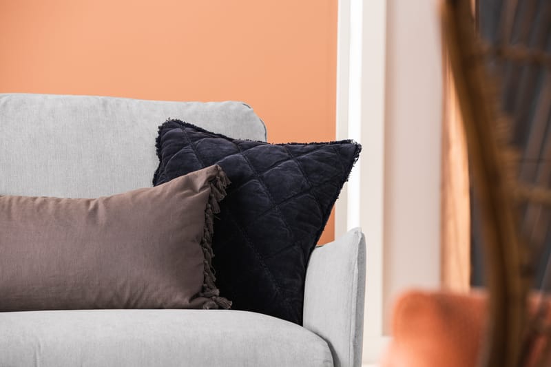Trend Lyx 6-seters Vendbar L-formet Hjørnesofa i Stoff - Lys grå - Møbler - Sofaer - Hjørnesofaer