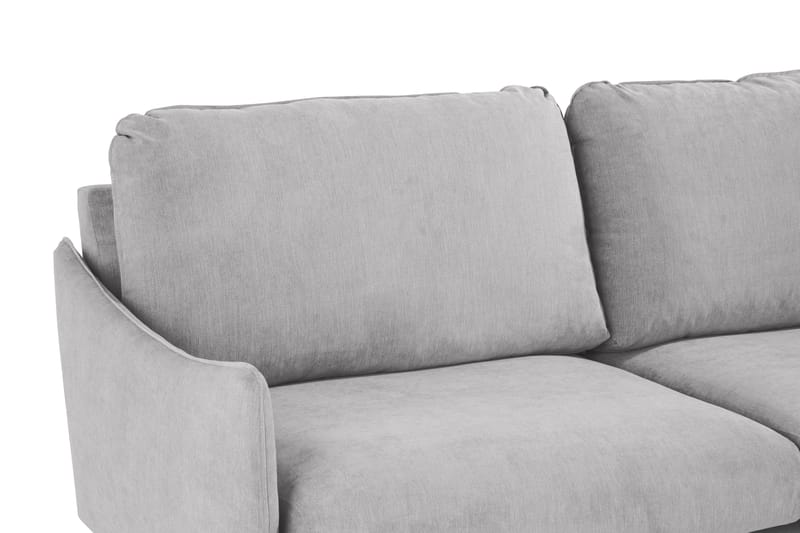 Trend Lyx 6-seters Vendbar L-formet Hjørnesofa i Stoff - Lys grå - Møbler - Sofaer - Hjørnesofaer