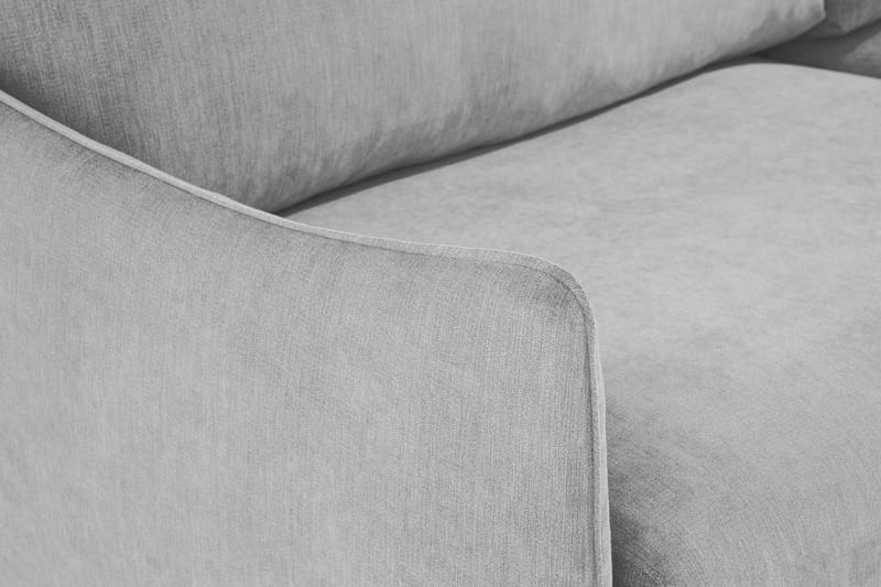 Trend Lyx 6-seters Vendbar L-formet Hjørnesofa i Stoff - Lys grå - Møbler - Sofaer - Hjørnesofaer