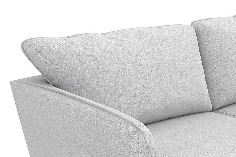 Trend Lyx 6-seters Vendbar L-formet Hjørnesofa i Stoff - Lys grå - Møbler - Sofaer - Hjørnesofaer