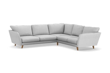 Trend Lyx 6-seters Vendbar L-formet Hjørnesofa i Stoff - Lys grå - Møbler - Sofaer - Hjørnesofaer