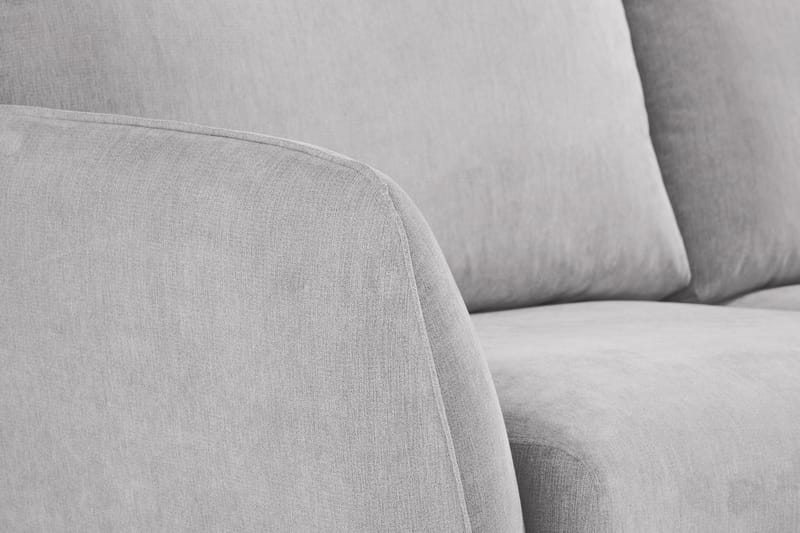 Trend Lyx 6-seters Vendbar L-formet Hjørnesofa i Stoff - Lys grå - Møbler - Sofaer - Hjørnesofaer