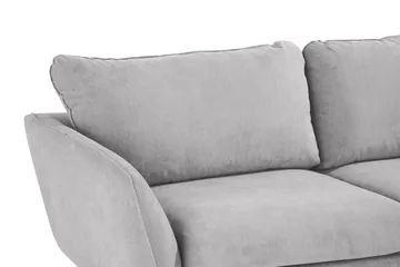 Trend Lyx 6-seters Vendbar L-formet Hjørnesofa i Stoff - Lys grå - Møbler - Sofaer - Hjørnesofaer