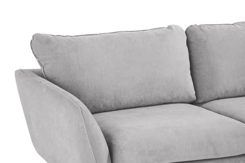Trend Lyx 6-seters Vendbar L-formet Hjørnesofa i Stoff - Lys grå - Møbler - Sofaer - Hjørnesofaer