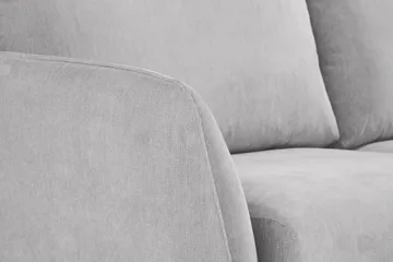 Trend Lyx 6-seters Vendbar L-formet Hjørnesofa i Stoff - Lys grå - Møbler - Sofaer - Hjørnesofaer