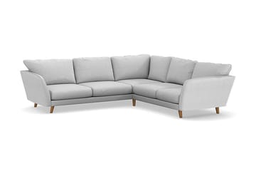 Trend Lyx 6-seters Vendbar L-formet Hjørnesofa i Stoff - Lys grå - Møbler - Sofaer - Hjørnesofaer