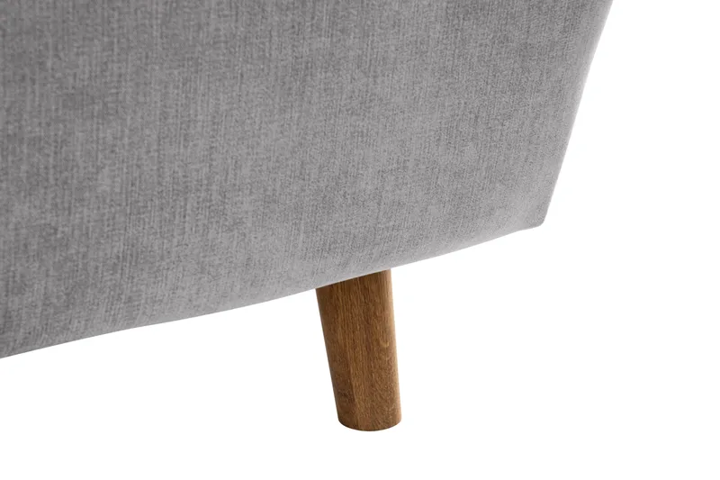 Trend Lyx 6-seters Vendbar L-formet Hjørnesofa i Stoff - Lys grå - Møbler - Sofaer - Hjørnesofaer