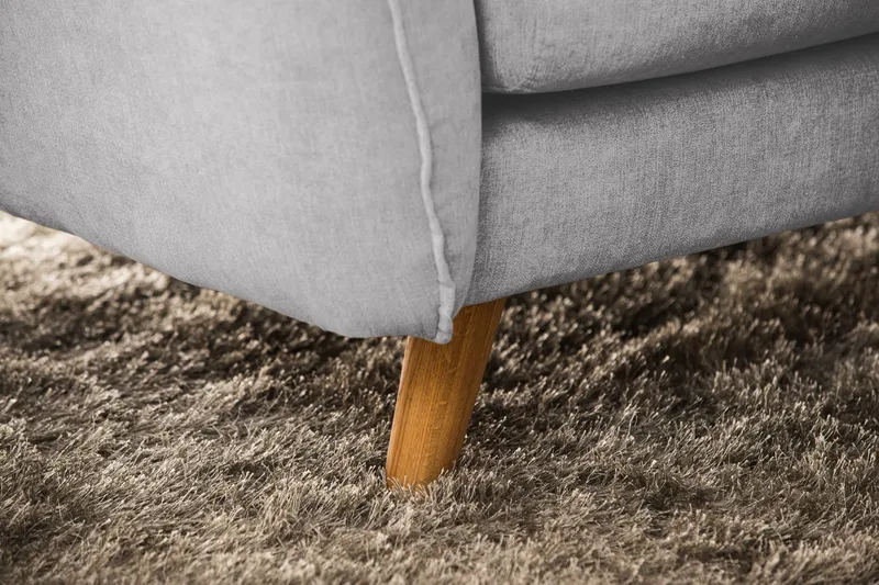 Trend Lyx 6-seters Vendbar L-formet Hjørnesofa i Stoff - Lys grå - Møbler - Sofaer - Hjørnesofaer