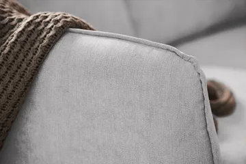 Trend Lyx 6-seters Vendbar L-formet Hjørnesofa i Stoff - Lys grå - Møbler - Sofaer - Hjørnesofaer