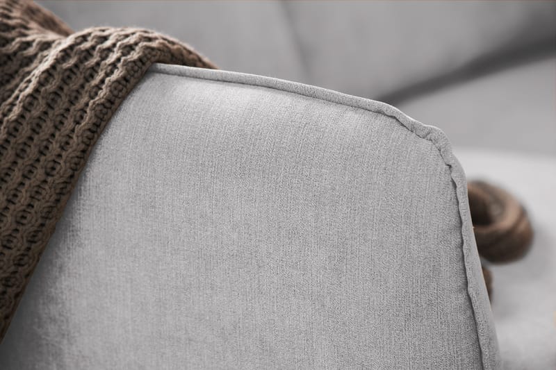 Trend Lyx 6-seters Vendbar L-formet Hjørnesofa i Stoff - Lys grå - Møbler - Sofaer - Hjørnesofaer