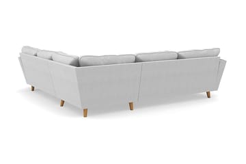 Trend Lyx 6-seters Vendbar L-formet Hjørnesofa i Stoff - Lys grå - Møbler - Sofaer - Hjørnesofaer