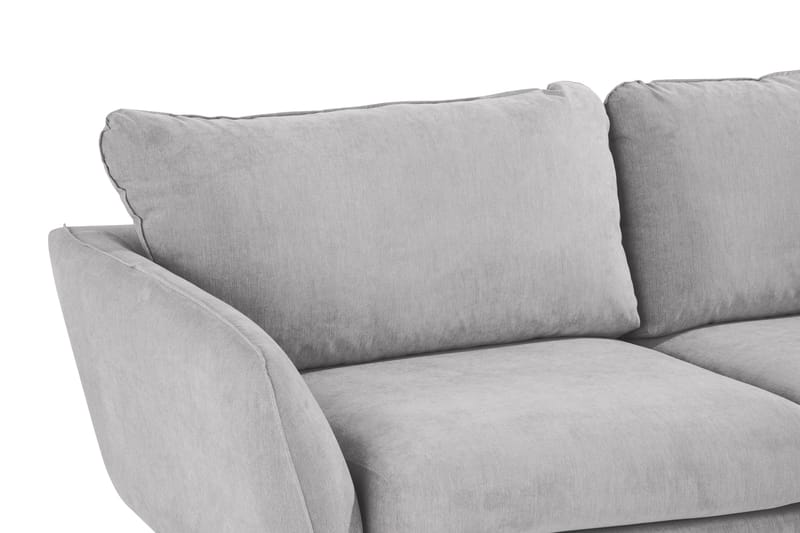 Trend Lyx 6-seters Vendbar L-formet Hjørnesofa i Stoff - Lys grå - Møbler - Sofaer - Hjørnesofaer