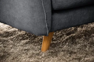 Trend Lyx 6-seters Vendbar L-formet Hjørnesofa i Stoff - Mørk grå - Møbler - Sofaer - Hjørnesofaer