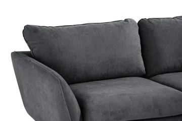 Trend Lyx 6-seters Vendbar L-formet Hjørnesofa i Stoff - Mørk grå - Møbler - Sofaer - Hjørnesofaer