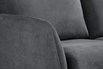 Trend Lyx 6-seters Vendbar L-formet Hjørnesofa i Stoff - Mørk grå - Møbler - Sofaer - Hjørnesofaer