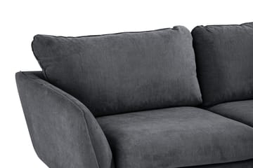 Trend Lyx 6-seters Vendbar L-formet Hjørnesofa i Stoff - Mørk grå - Møbler - Sofaer - Hjørnesofaer
