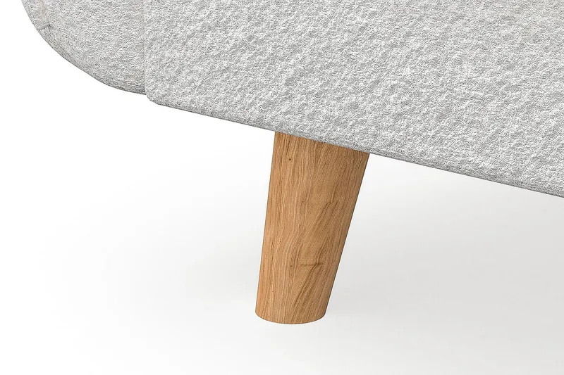 Trend Lyx Hjørnesofa Vendbar - Hvit|Bouclé - Møbler - Sofaer - Hjørnesofaer