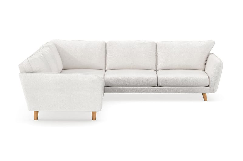 Trend Lyx Hjørnesofa Vendbar, Hvit|Bouclé