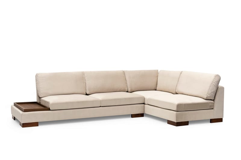 Tulima Sofa med Sjeselong Høyre - Beige/Natur - Møbler - Sofaer - Hjørnesofaer