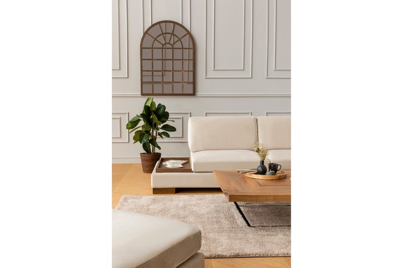 Tulima Sofa med Sjeselong Høyre - Beige/Natur - Møbler - Sofaer - Hjørnesofaer