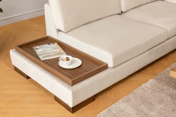 Tulima Sofa med Sjeselong Høyre - Beige/Natur - Møbler - Sofaer - Hjørnesofaer