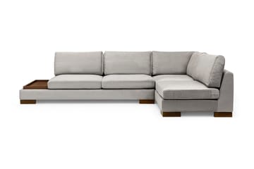 Tulima Sofa med Sjeselong Høyre - Lysegrå/Natur - Møbler - Sofaer - Hjørnesofaer
