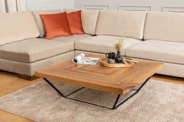 Tulima Sofa med Sjeselong m Krakk Venstre - Beige/Natur - Møbler - Sofaer - Hjørnesofaer